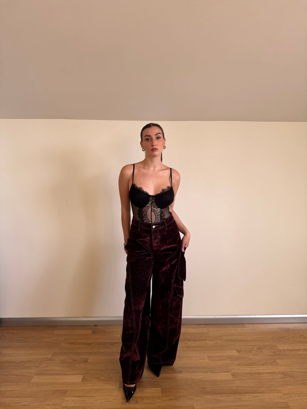 Jeans Burgundy
